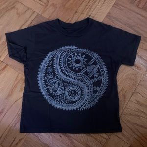 brown mandala design t shirt